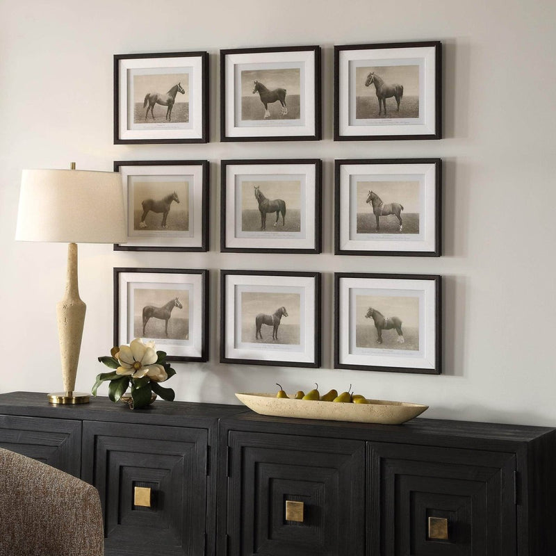 Equine Dynasty Framed Prints, S/9 - Uttermost - Framed Prints by Modest Hut