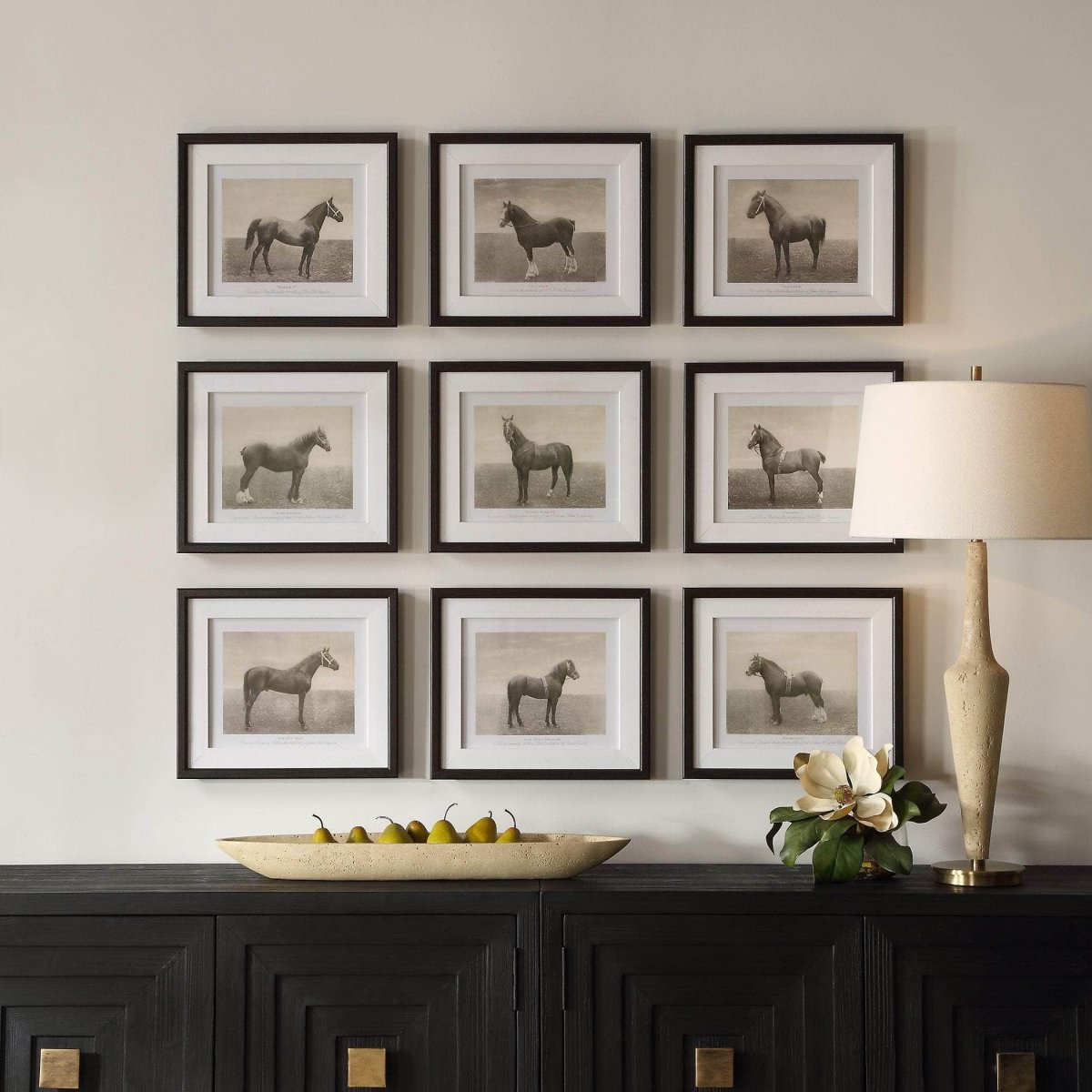 Equine Dynasty Framed Prints, S/9 - Uttermost - Framed Prints by Modest Hut