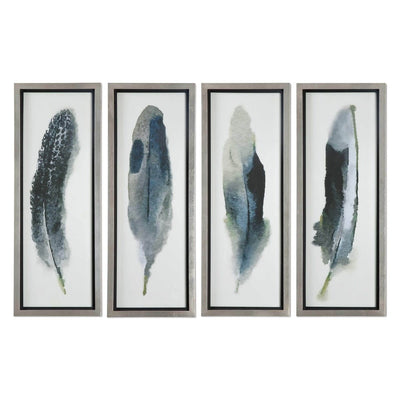 Feathered Beauty Framed Prints (Set of 4) - Uttermost - Framed Prints by Modest Hut