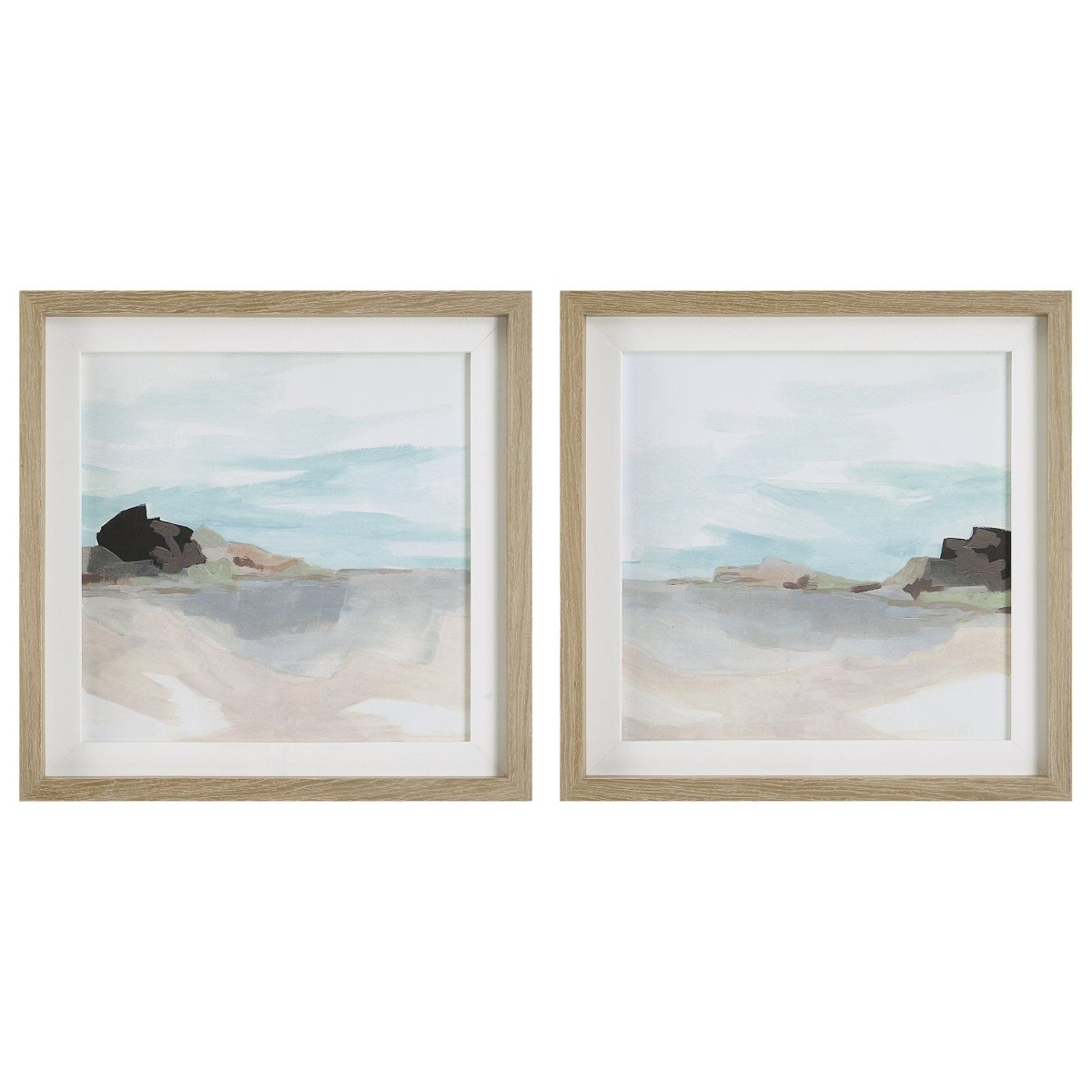 Glacial Coast Framed Prints, Set/2 - Uttermost - Framed Prints by Modest Hut