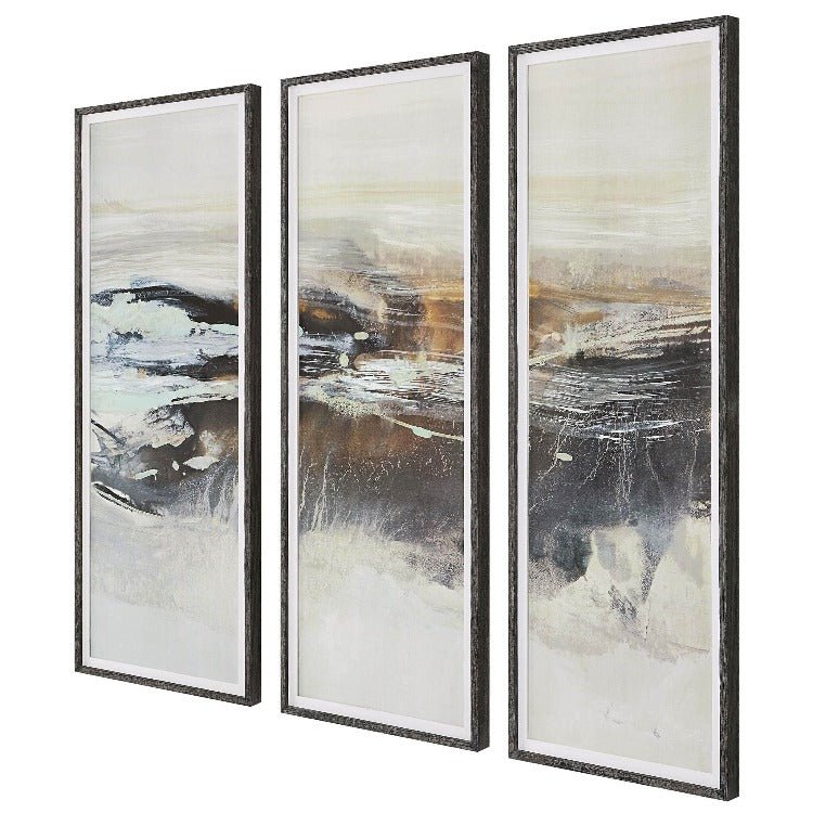 Graphite Horizon Framed Prints, S/3 - Uttermost - Framed Prints by Modest Hut