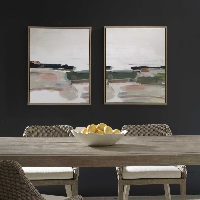 Just Peaking Framed Abstract Prints Set/2 - Wall Art