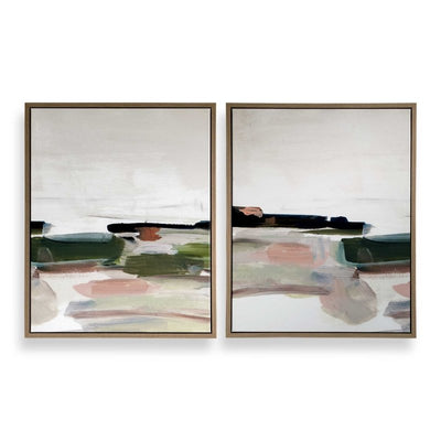 Just Peaking Framed Abstract Prints Set/2 - Wall Art