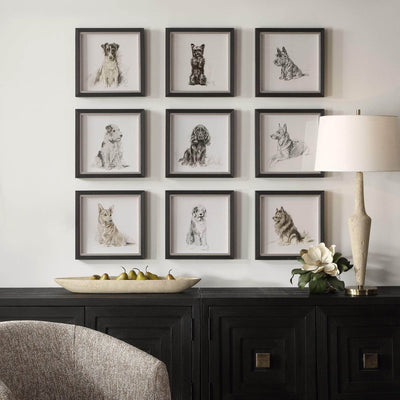 Loyal Companion Framed Dog Prints, S/9 - Uttermost - Framed Prints by Modest Hut