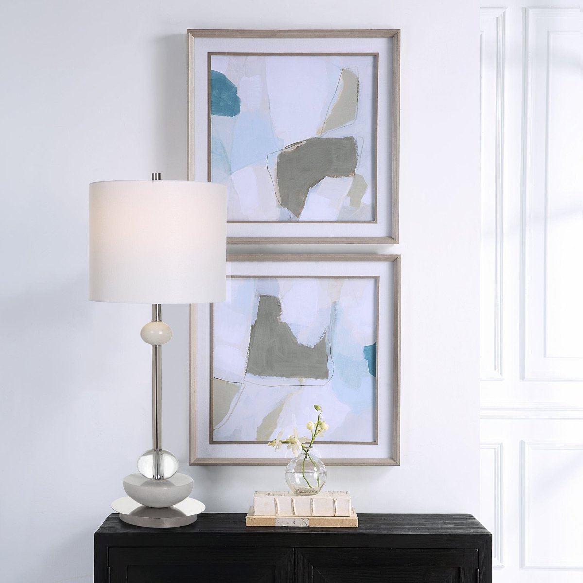 Mist Shapes Framed Prints, Set/2 - Uttermost - Framed Prints by Modest Hut