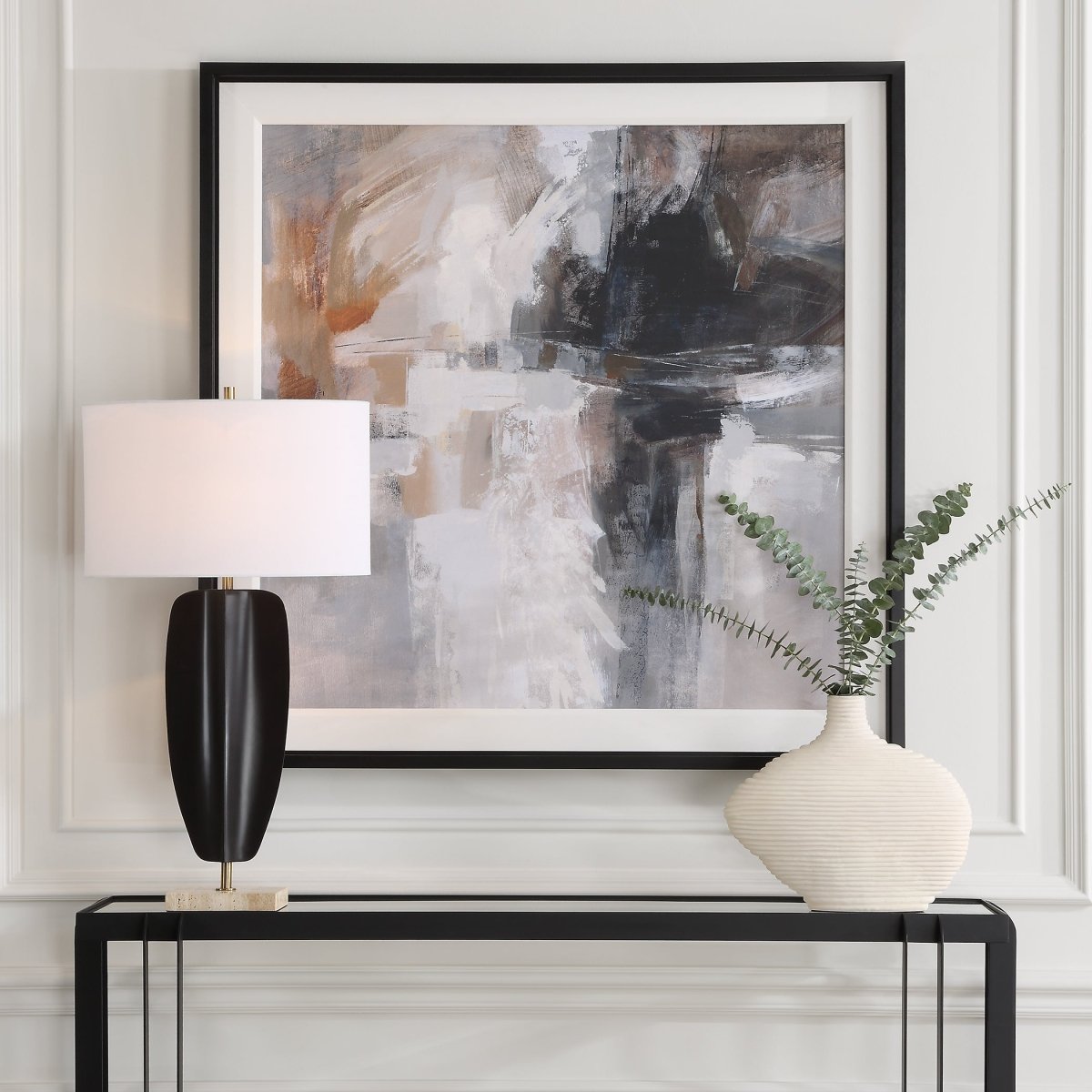 Neutral Abstract Framed Print - Uttermost - Framed Prints by Modest Hut