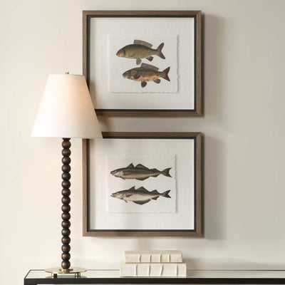 The Catch Framed Fish Prints Set/2 - Uttermost - Framed Prints by Modest Hut