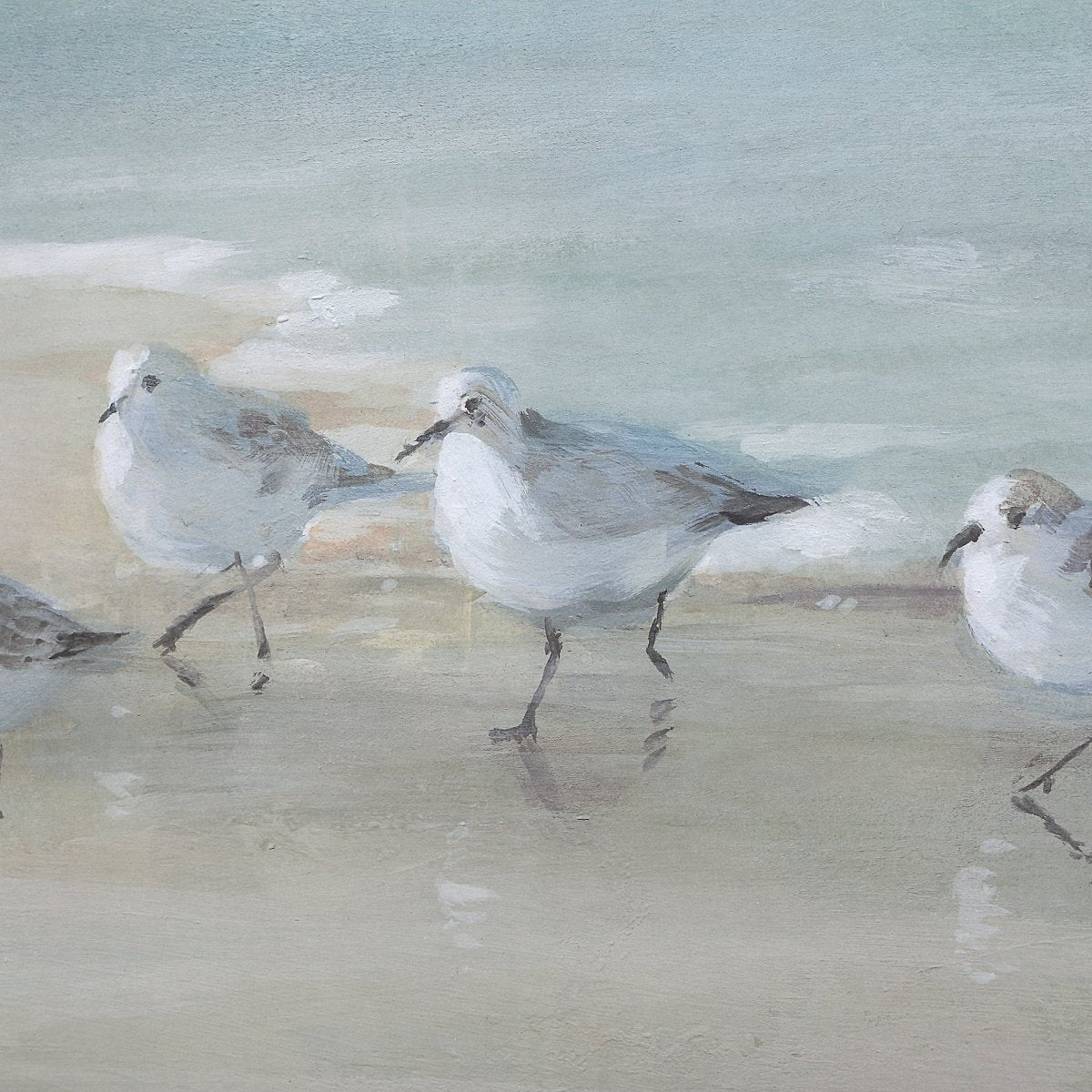 Tranquil Shorebirds On The Sand Framed Print - Uttermost - Framed Prints by Modest Hut