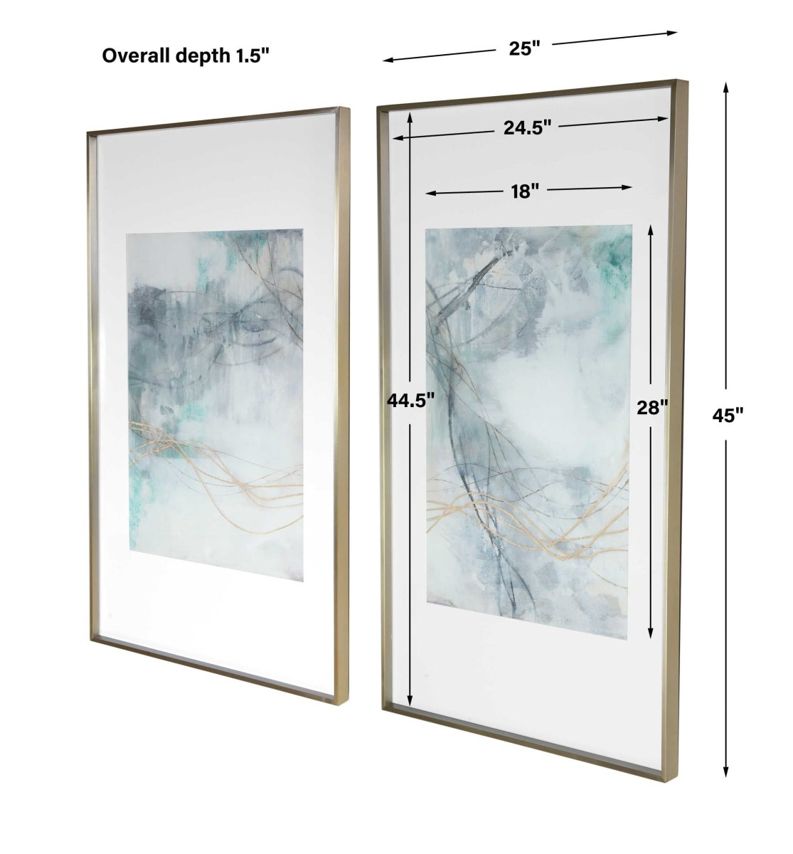 Undulating Oro Framed Prints - Uttermost - Framed Prints by Modest Hut