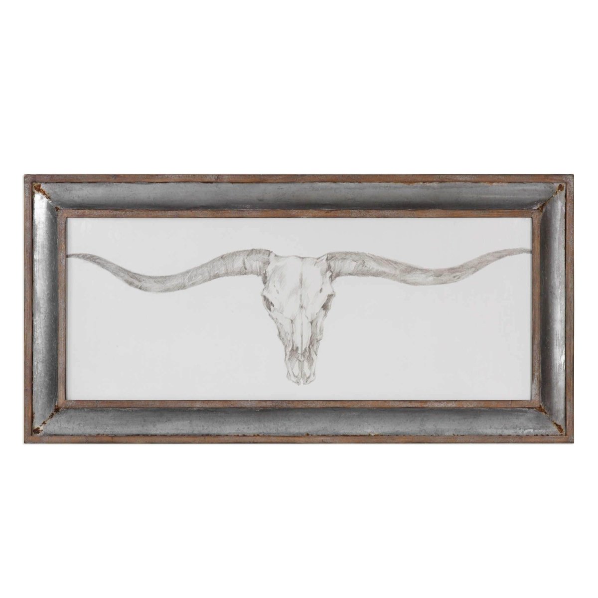 Western Skull Mount Framed Art - Uttermost - Framed Prints by Modest Hut