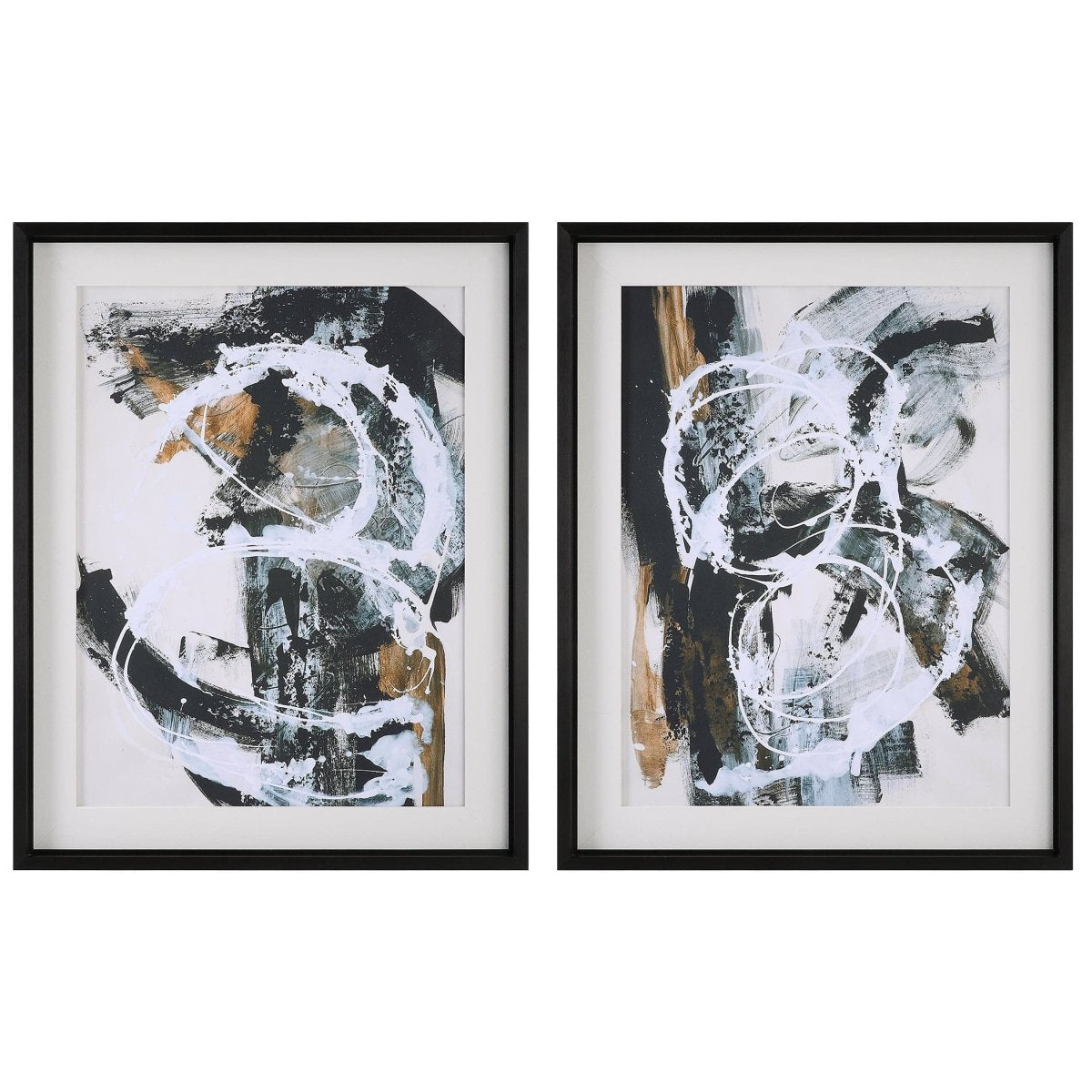 Winterland Abstract Prints, Set/2 - Uttermost - Framed Prints by Modest Hut