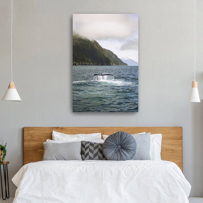 Humpback in Valdez Canvas Wall Art - Lumaprints - Gallery Canvas by Modest Hut
