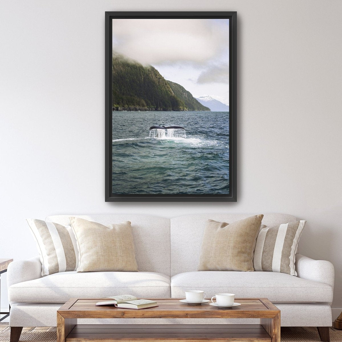 Humpback in Valdez Canvas Wall Art - Lumaprints - Gallery Canvas by Modest Hut