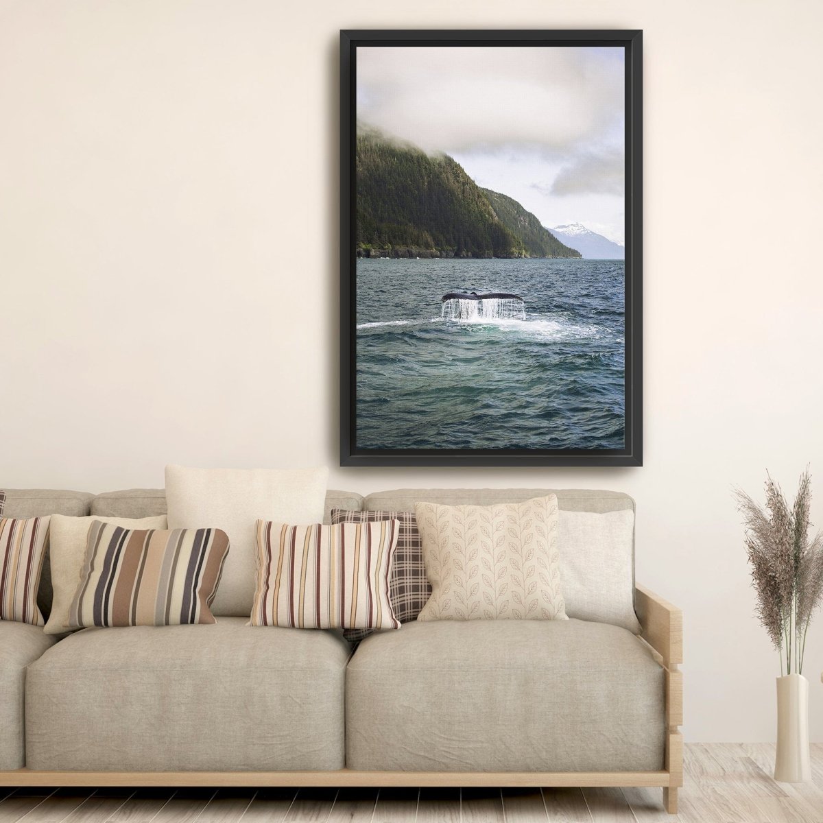 Humpback in Valdez Canvas Wall Art - Lumaprints - Gallery Canvas by Modest Hut