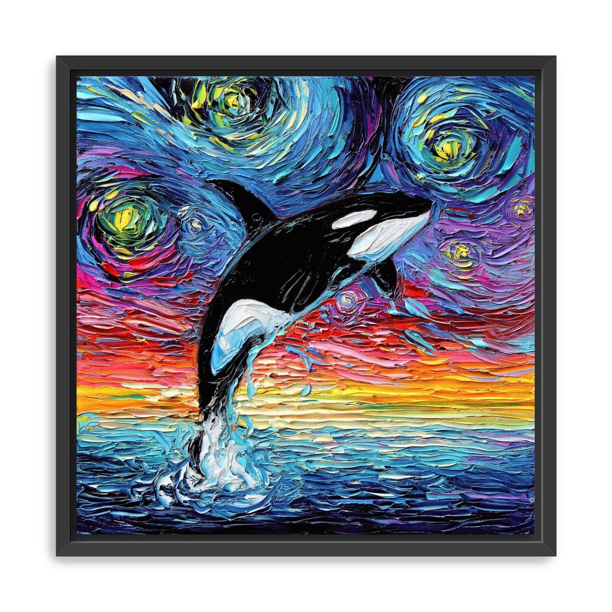 Orca Night Canvas Wall Art - Lumaprints - Gallery Canvas by Modest Hut