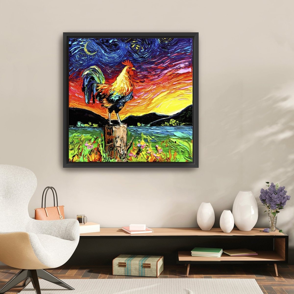 Starry Starry Morning Canvas Wall Art - Lumaprints - Gallery Canvas by Modest Hut