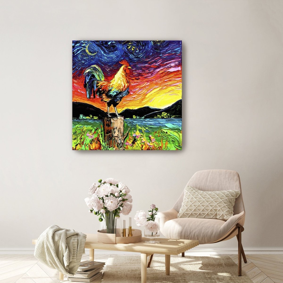 Starry Starry Morning Canvas Wall Art - Lumaprints - Gallery Canvas by Modest Hut