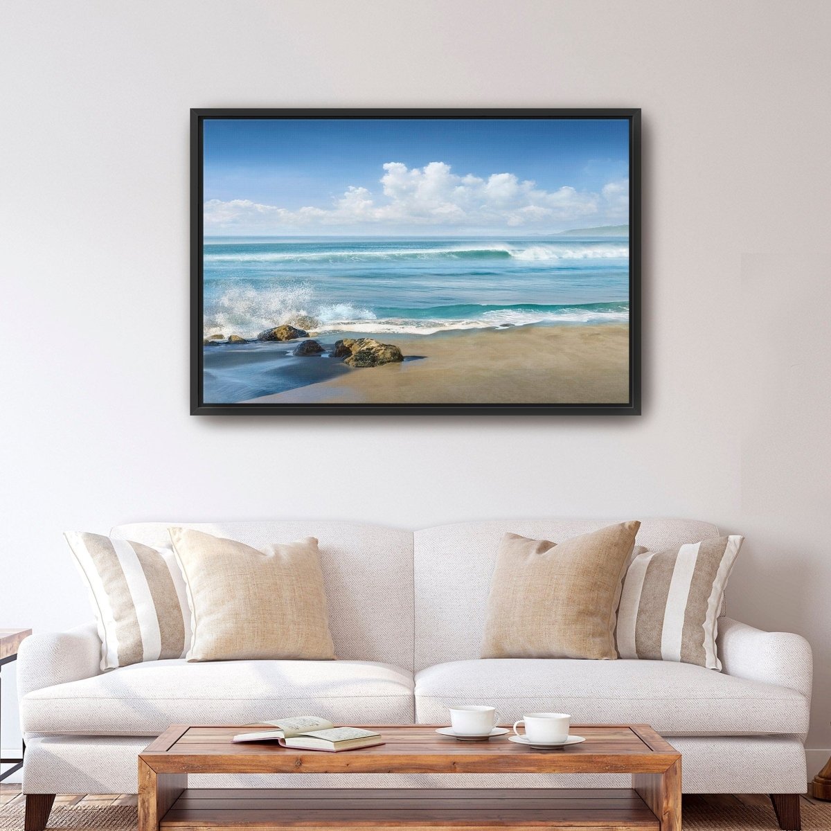 Sweeping Blue Canvas Wall Art - Lumaprints - Gallery Canvas by Modest Hut