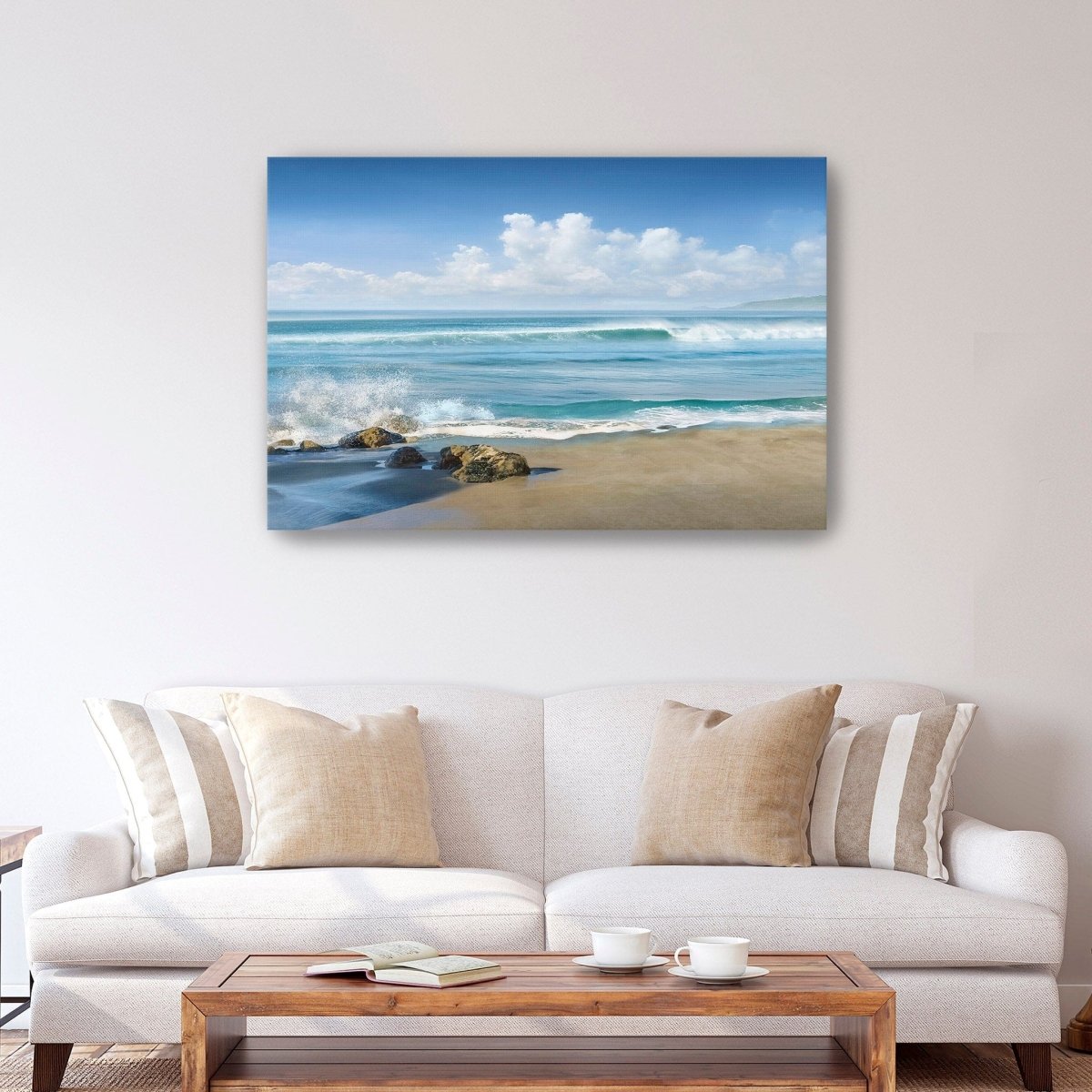 Sweeping Blue Canvas Wall Art - Lumaprints - Gallery Canvas by Modest Hut