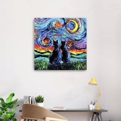 Van Gogh's Cats Canvas Wall Art - Lumaprints - Gallery Canvas by Modest Hut