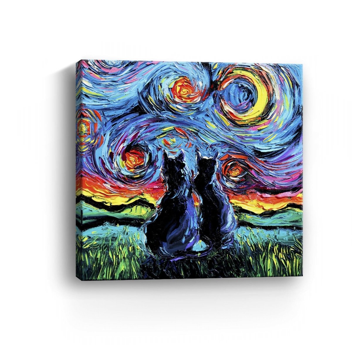 Van Gogh's Cats Canvas Wall Art - Lumaprints - Gallery Canvas by Modest Hut