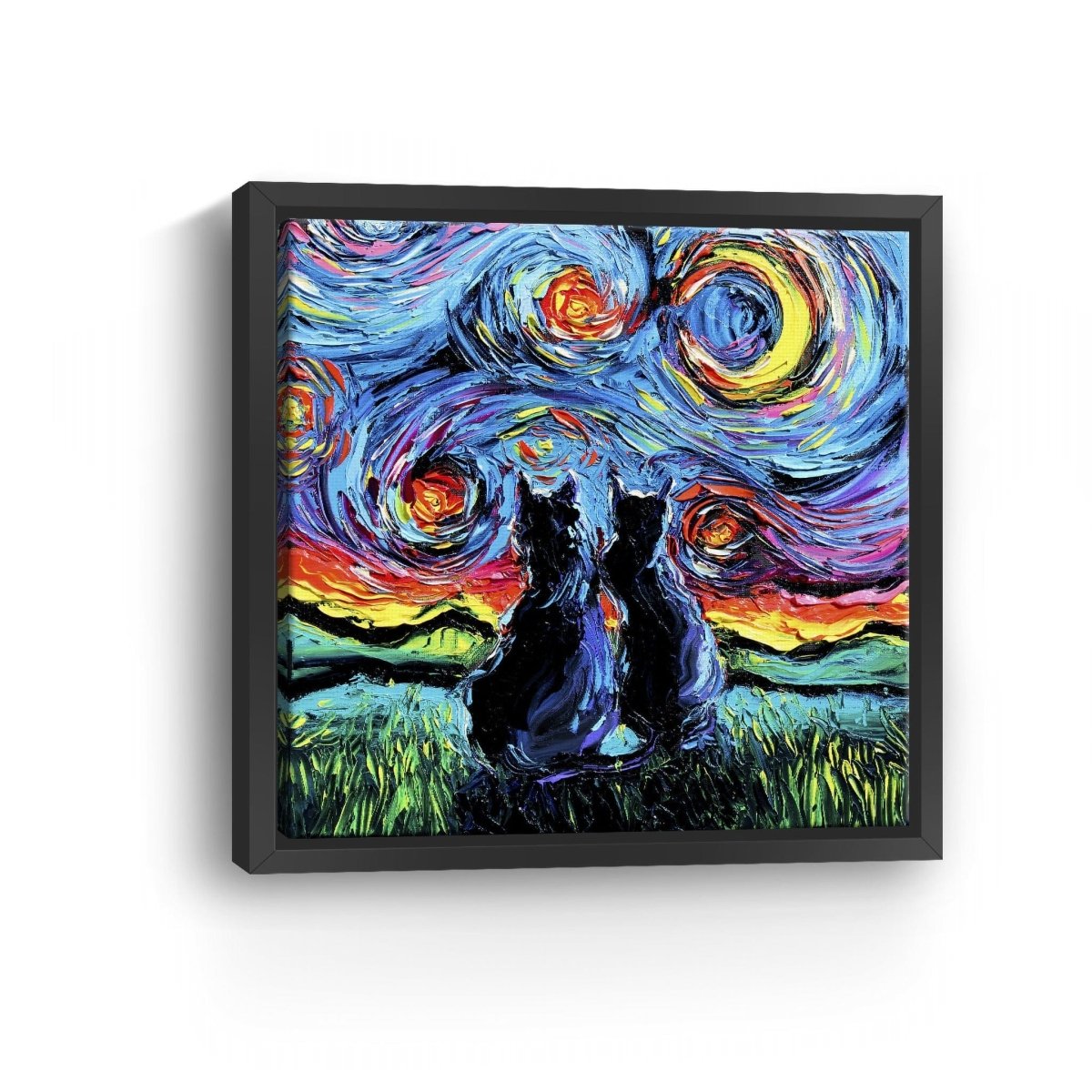 Van Gogh's Cats Canvas Wall Art - Lumaprints - Gallery Canvas by Modest Hut