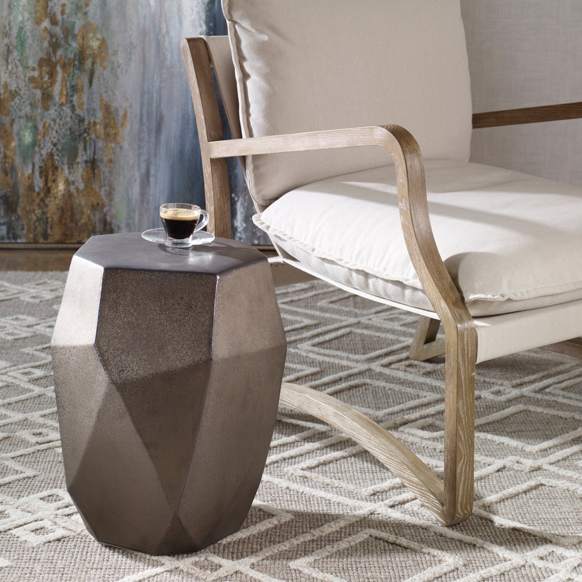Maquette Bronze Garden Stool - Uttermost - Garden Stools by Modest Hut