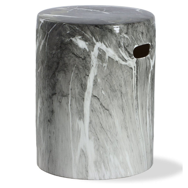 Marvel Marbled Garden Stool - Uttermost - Garden Stools by Modest Hut