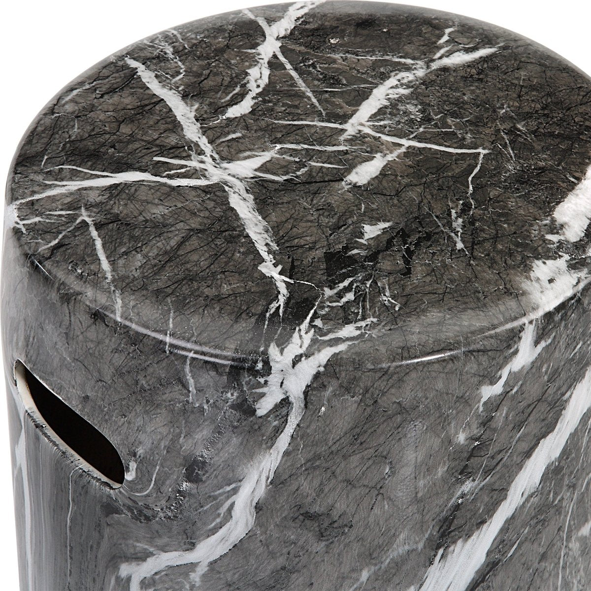 Marvel Marbled Garden Stool - Uttermost - Garden Stools by Modest Hut