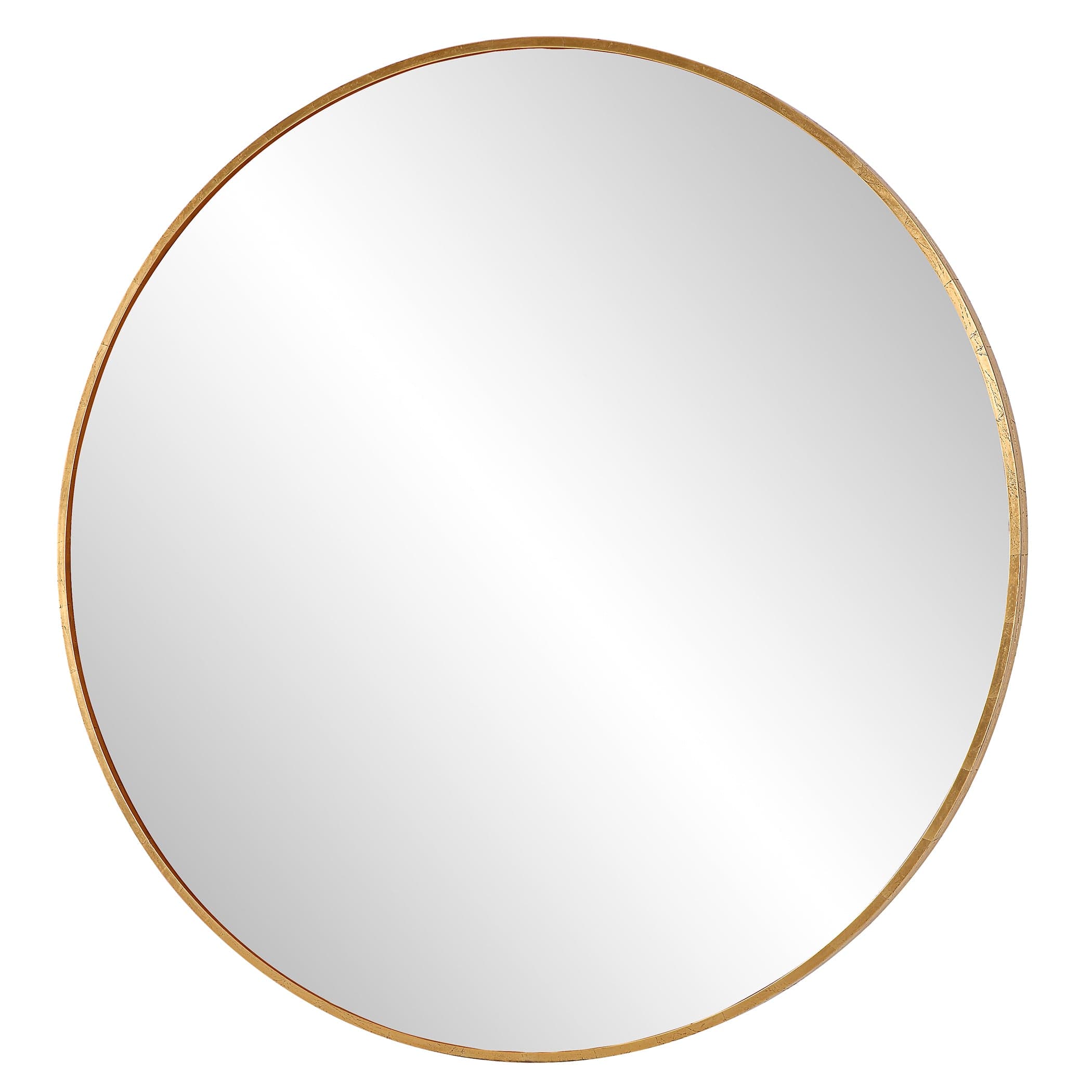 Junius Large Gold Round Mirror Uttermost
