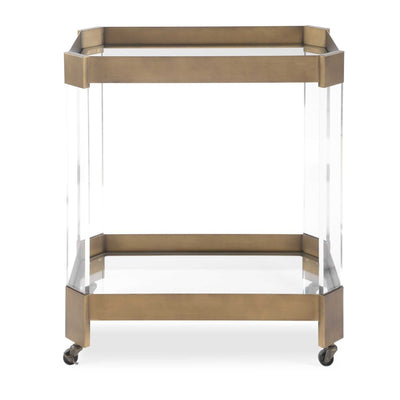 Giselle Bronze Bar Cart - Uttermost - Kitchen & Dining Carts by Modest Hut