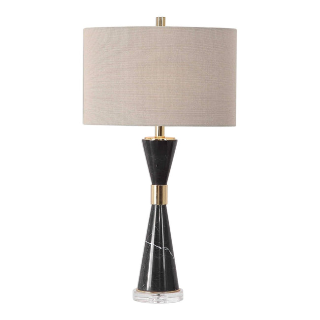 Allstar Black Marble Table Lamp - Uttermost - Lamps by Modest Hut