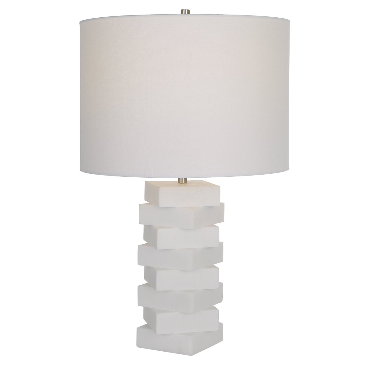 Ascent White Geometric Table Lamp - Uttermost - Lamps by Modest Hut