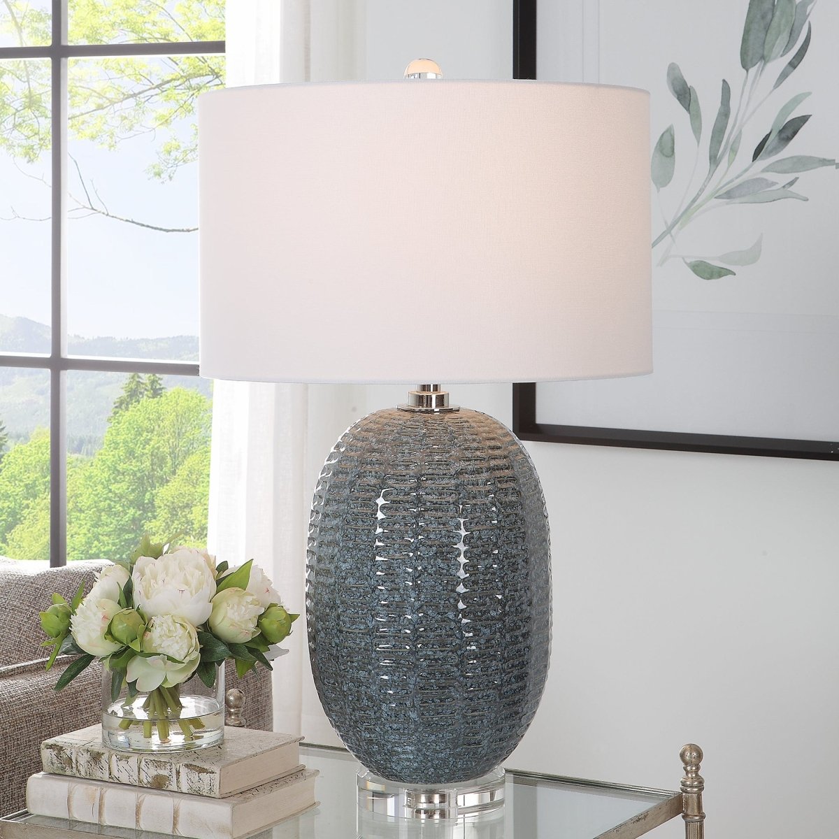 Caralina Geometric Table Lamp - Uttermost - Lamps by Modest Hut