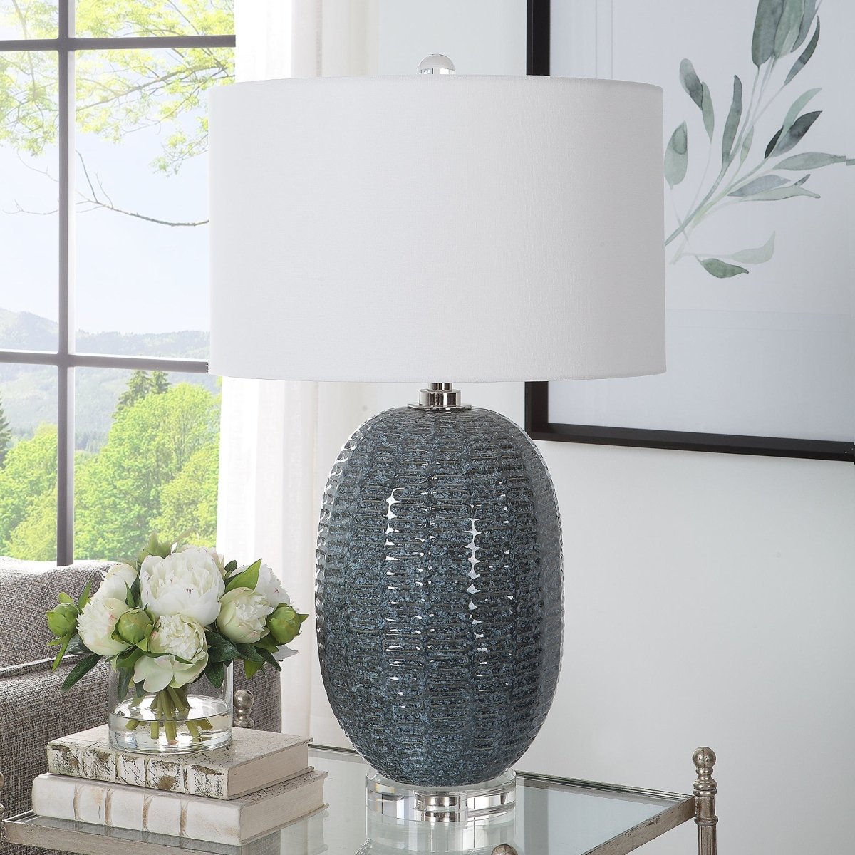 Caralina Geometric Table Lamp - Uttermost - Lamps by Modest Hut