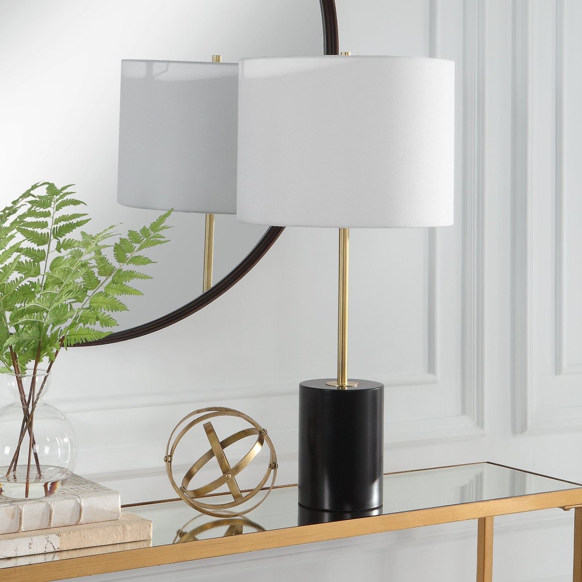 Contemporary Gold Accent Table Lamp - Uttermost - Lamps by Modest Hut