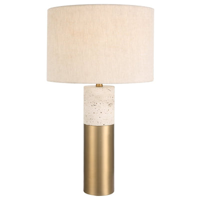 Gravitas Elegant Brass & Stone Lamp - Uttermost - Lamps by Modest Hut