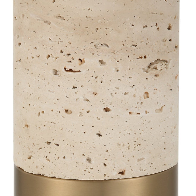 Gravitas Elegant Brass & Stone Lamp - Uttermost - Lamps by Modest Hut