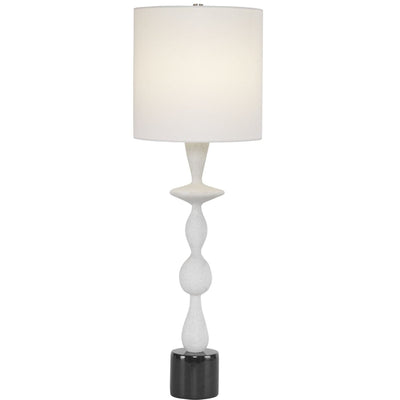Inverse White Marble Table Lamp - Uttermost - Lamps by Modest Hut