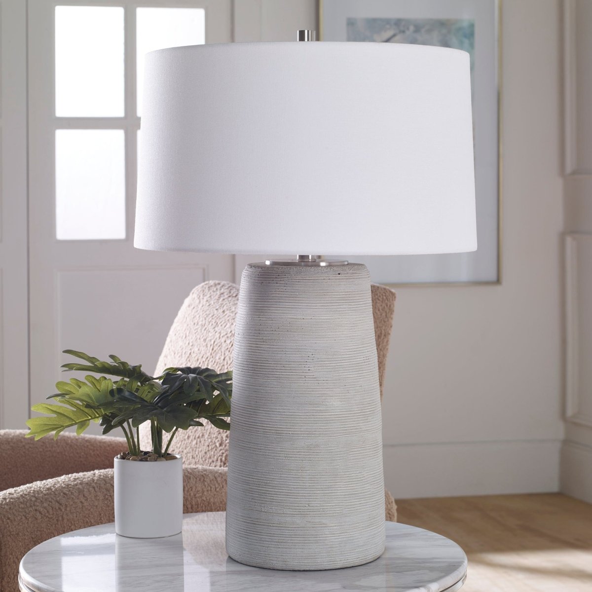 Mountainscape Ceramic Table Lamp - Uttermost - Lamps by Modest Hut