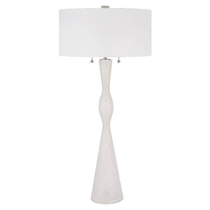 Sharma Ivory Stone Table Lamp - Uttermost - Lamps by Modest Hut