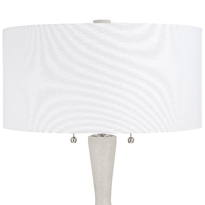 Sharma Ivory Stone Table Lamp - Uttermost - Lamps by Modest Hut