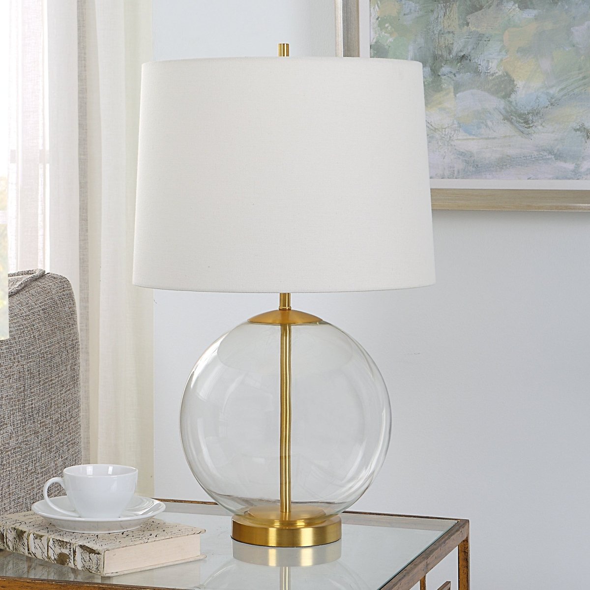 Spherical Bodied accent Table Lamp - Uttermost - Lamps by Modest Hut