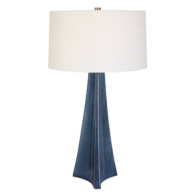 Teramo Scalloped Ceramic Table Lamp - Uttermost - Lamps by Modest Hut