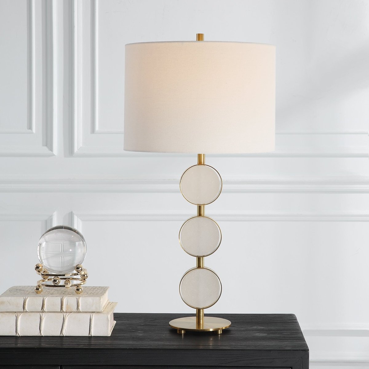 Three Rings Contemporary Table Lamp - Uttermost - Lamps by Modest Hut