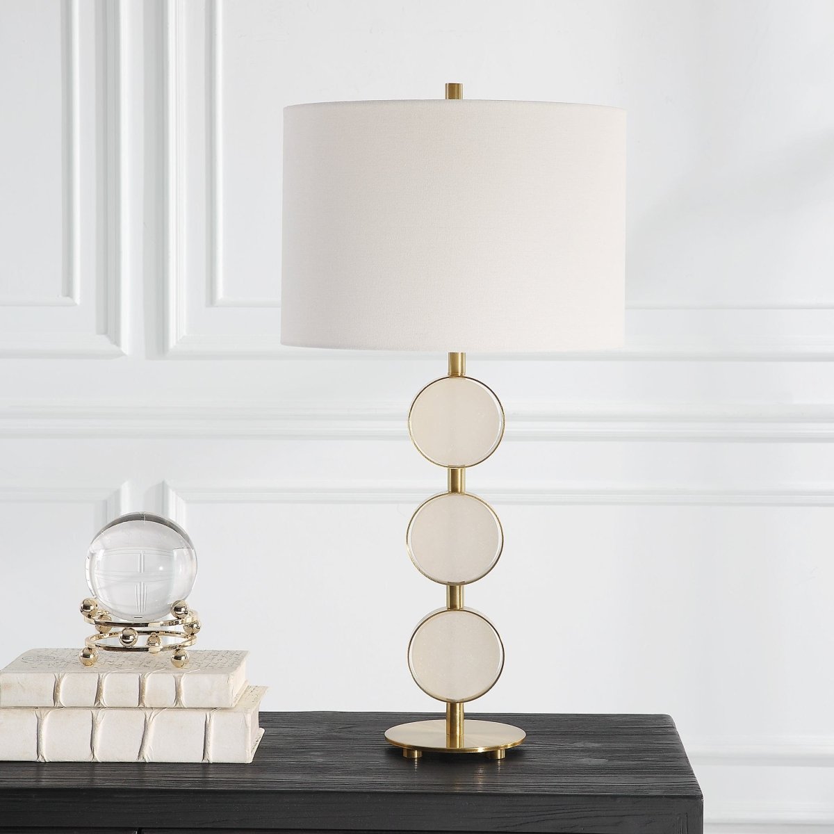 Three Rings Contemporary Table Lamp - Uttermost - Lamps by Modest Hut