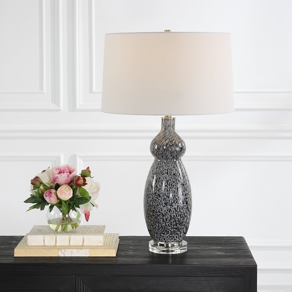 Velino Curvy Glass Table Lamp - Uttermost - Lamps by Modest Hut