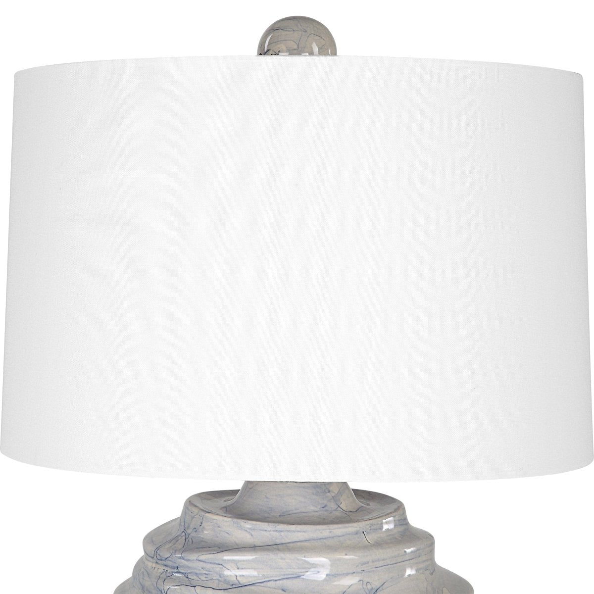 Waves Blue & White Accent Lamp - Uttermost - Lamps by Modest Hut