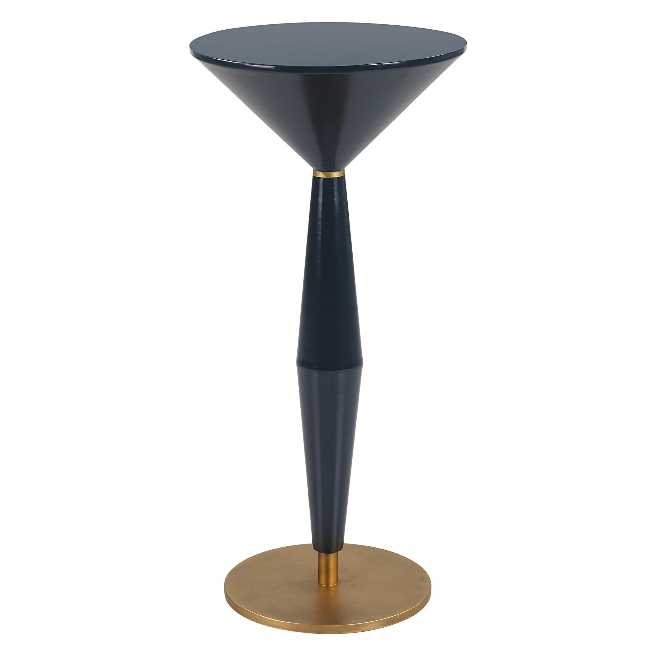 Luster Navy Blue Accent Table Uttermost