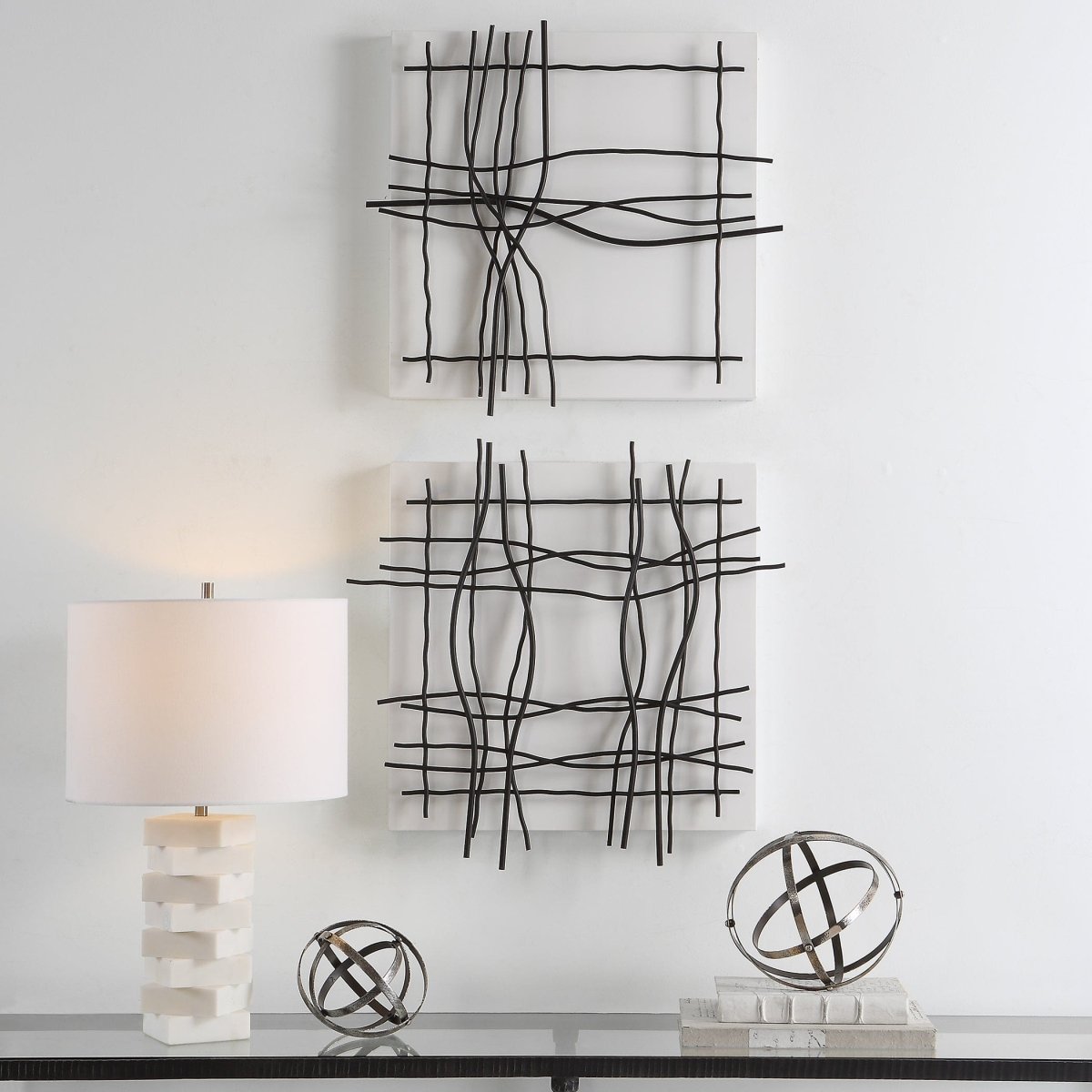 Genesis Metal Wall Decor, S/2 - Uttermost - Metal Wall Decor by Modest Hut